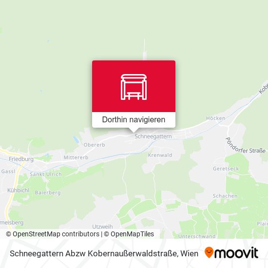 Schneegattern Abzw Kobernaußerwaldstraße Karte