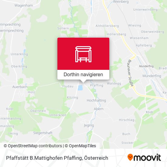 Pfaffstätt B.Mattighofen Pfaffing Karte