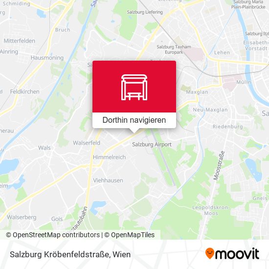 Salzburg Kröbenfeldstraße Karte