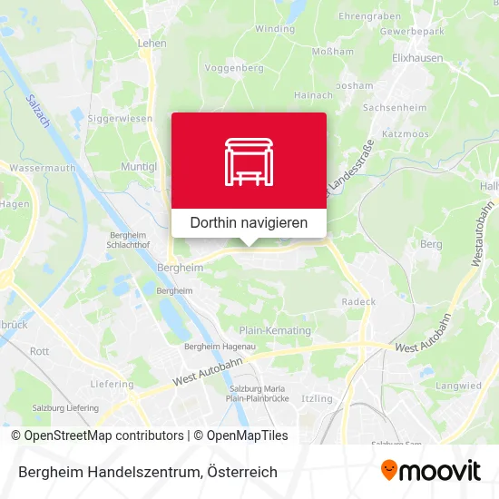 Bergheim Handelszentrum Karte