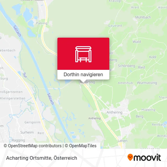 Acharting Ortsmitte Karte