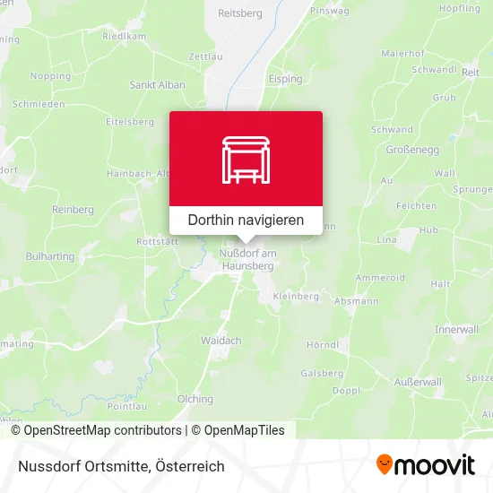Nussdorf Ortsmitte Karte
