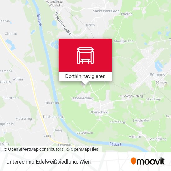 Untereching Edelweißsiedlung Karte
