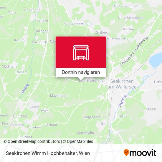 Seekirchen Wimm Hochbehälter Karte