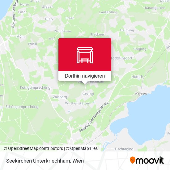 Seekirchen Unterkriechham Karte