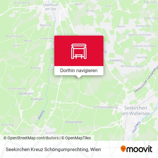Seekirchen Kreuz Schöngumprechting Karte