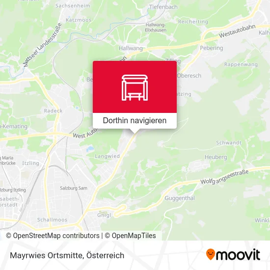 Mayrwies Ortsmitte Karte