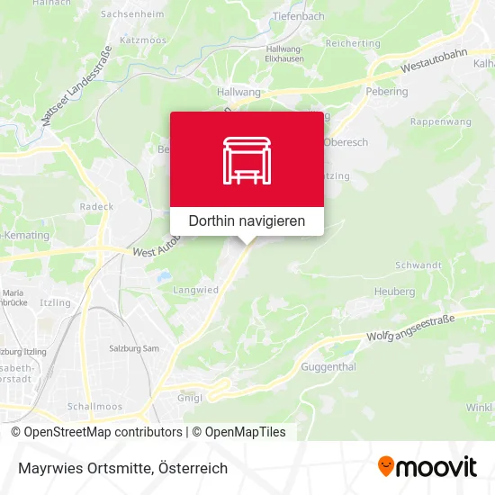 Mayrwies Ortsmitte Karte