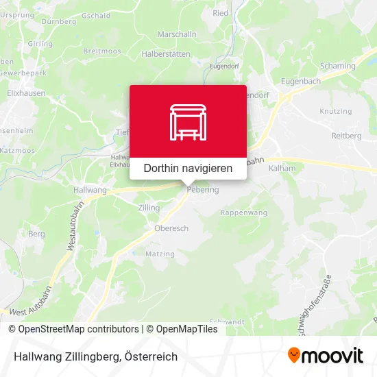 Hallwang Zillingberg Karte
