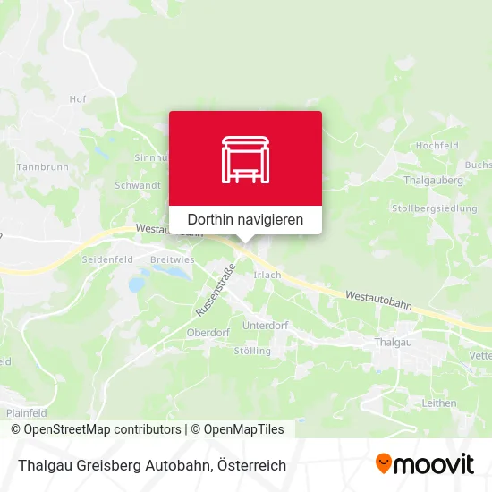 Thalgau Greisberg Autobahn Karte