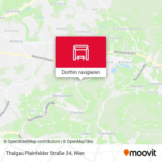 Thalgau Plainfelder Straße 34 Karte