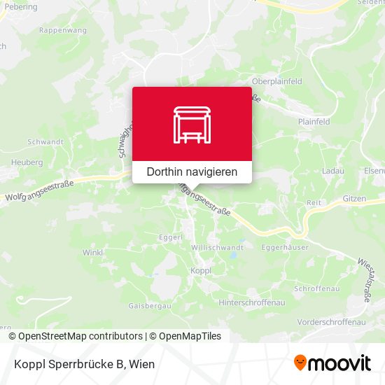 Koppl Sperrbrücke B Karte