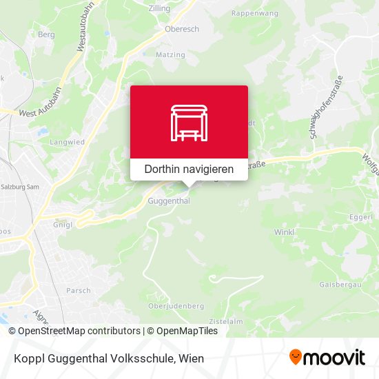 Koppl Guggenthal Volksschule Karte