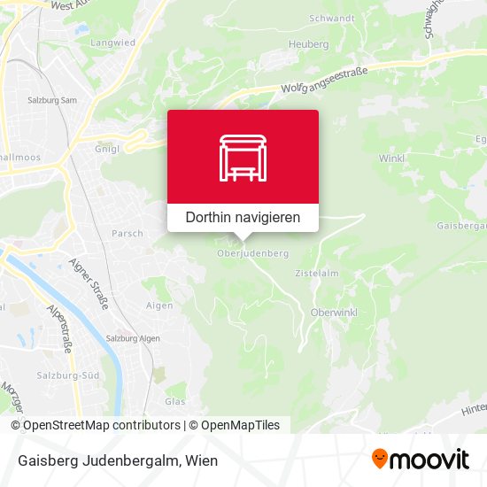 Gaisberg Judenbergalm Karte