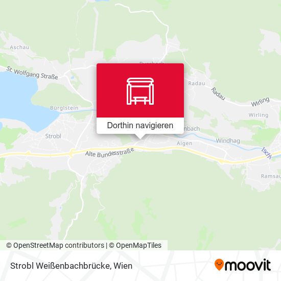 Strobl Weißenbachbrücke Karte