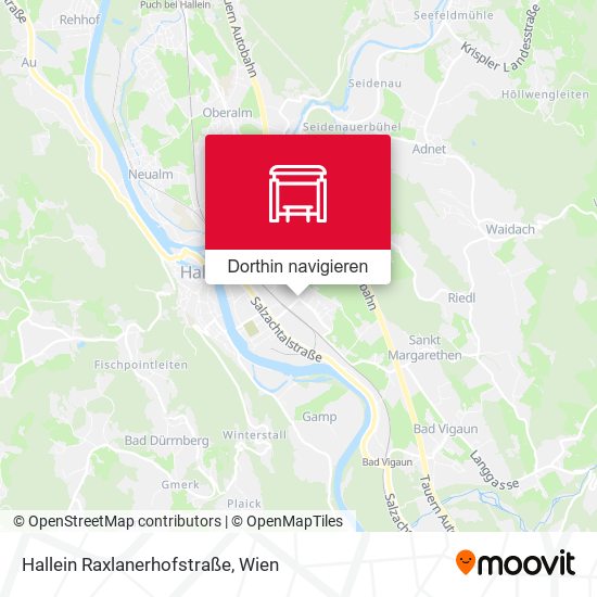 Hallein Raxlanerhofstraße Karte
