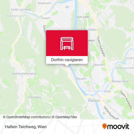 Hallein Teichweg Karte