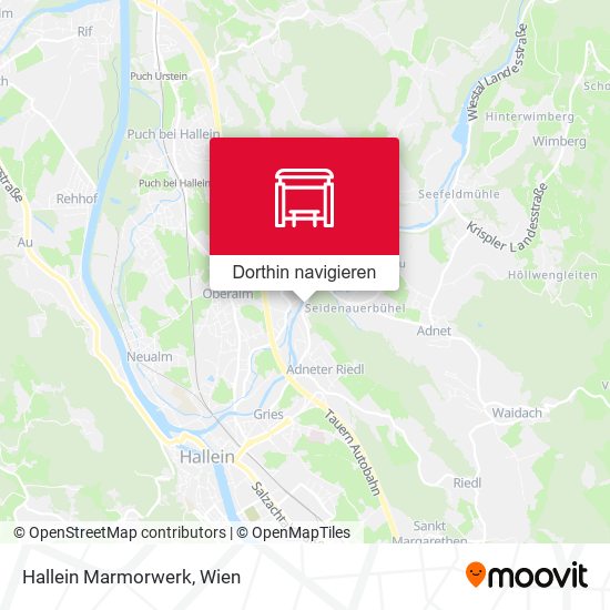 Hallein Marmorwerk Karte