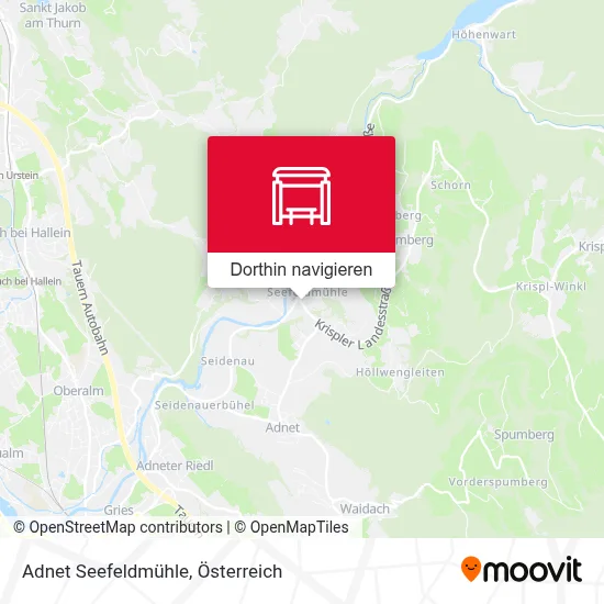 Adnet Seefeldmühle Karte