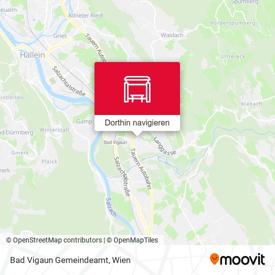 Bad Vigaun Gemeindeamt Karte