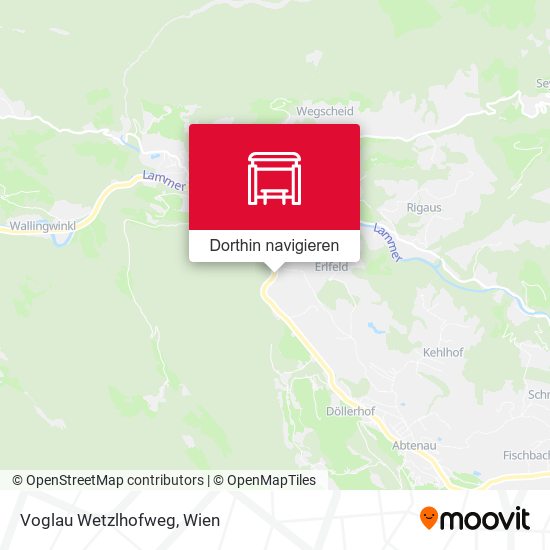 Voglau Wetzlhofweg Karte