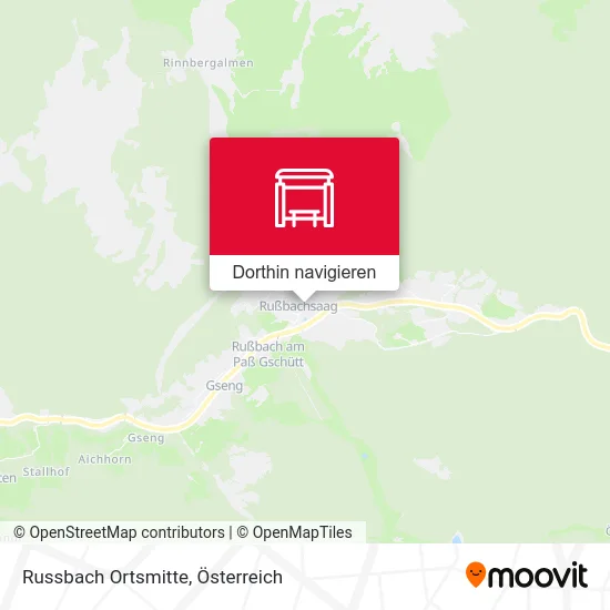 Russbach Ortsmitte Karte