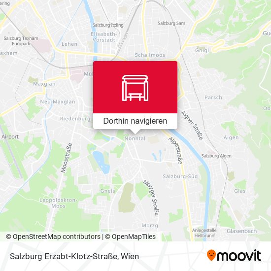 Salzburg Erzabt-Klotz-Straße Karte