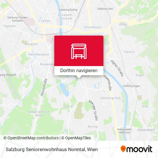 Salzburg Seniorenwohnhaus Nonntal Karte