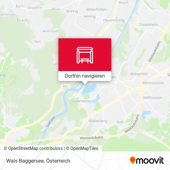 Wals Baggersee Karte