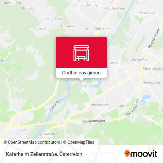 Käferheim Zellerstraße Karte