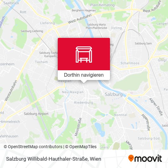 Salzburg Willibald-Hauthaler-Straße Karte