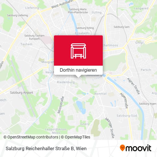 Salzburg Reichenhaller Straße B Karte