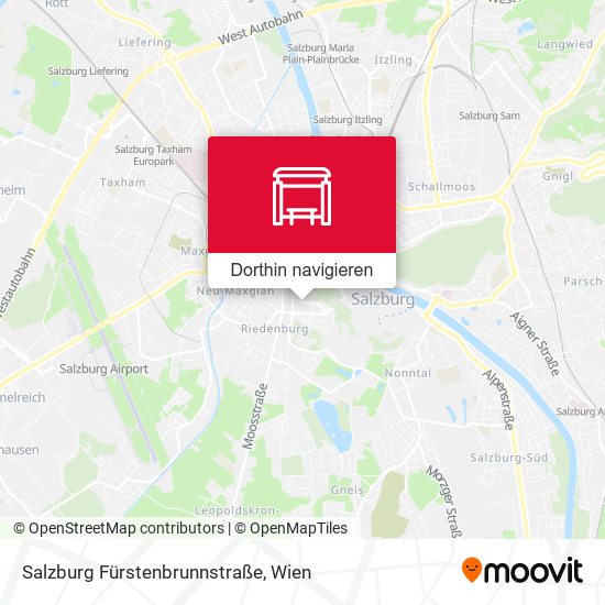 Salzburg Fürstenbrunnstraße Karte