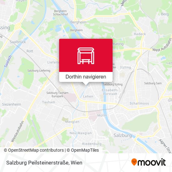 Salzburg Peilsteinerstraße Karte