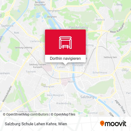 Salzburg Schule Lehen Kehre Karte