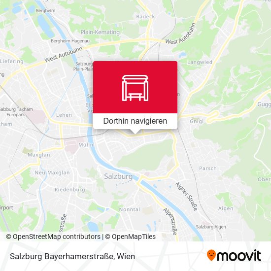 Salzburg Bayerhamerstraße Karte