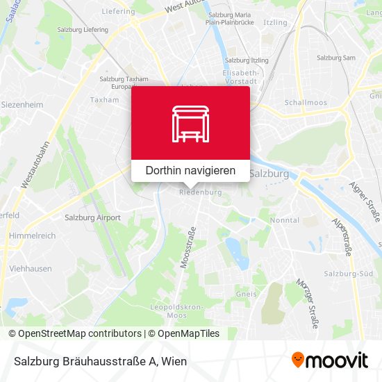 Salzburg Bräuhausstraße A Karte