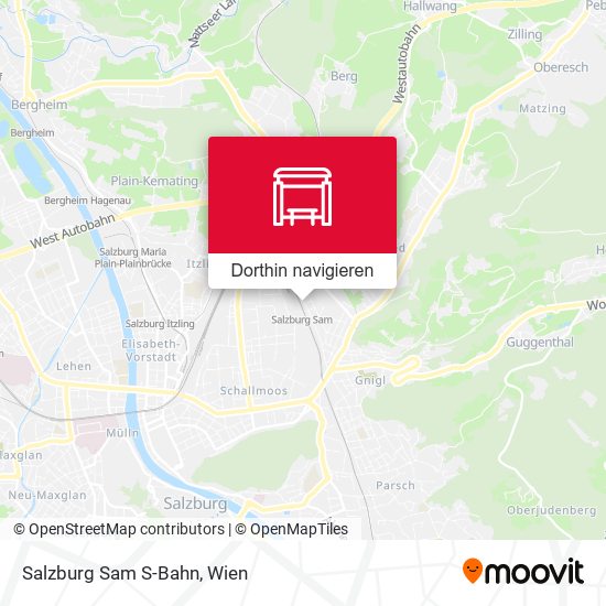 Salzburg Sam S-Bahn Karte