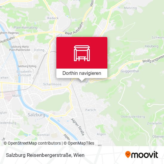 Salzburg Reisenbergerstraße Karte