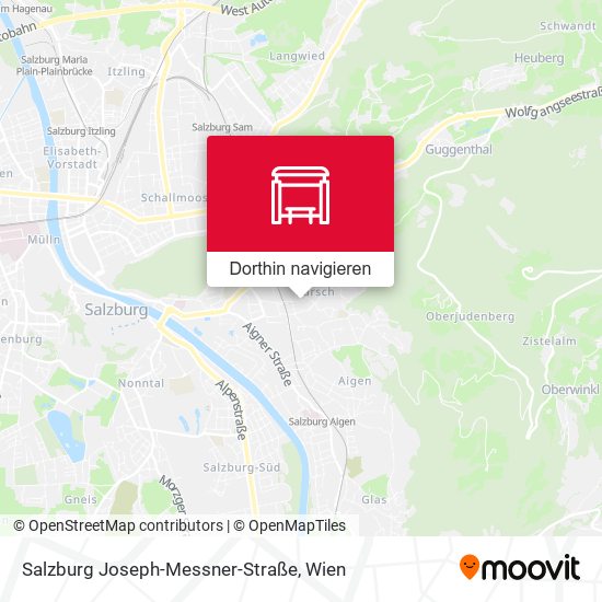Salzburg Joseph-Messner-Straße Karte