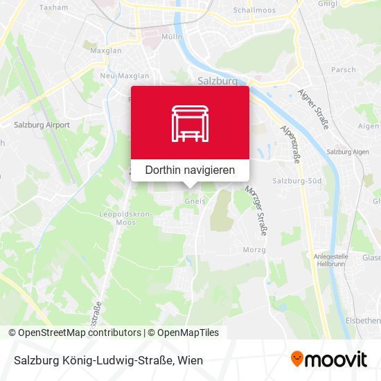 Salzburg König-Ludwig-Straße Karte