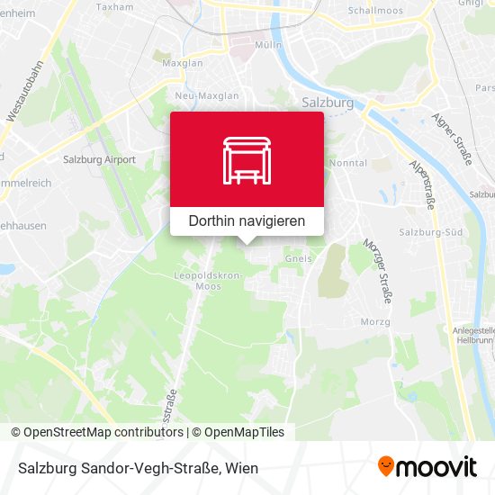 Salzburg Sandor-Vegh-Straße Karte