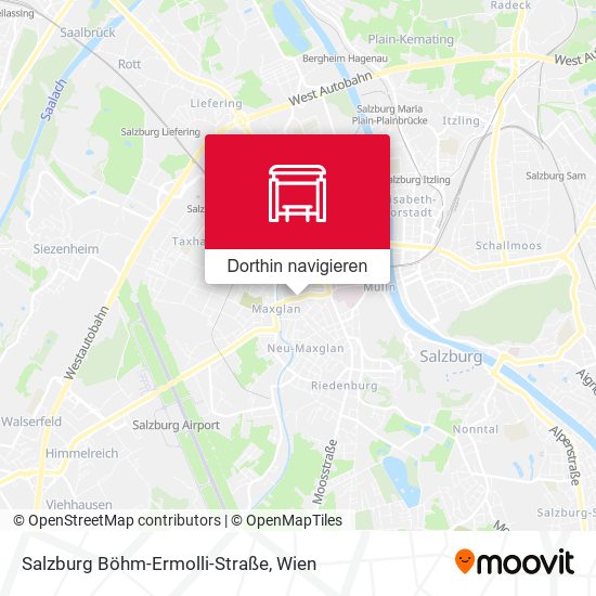 Salzburg Böhm-Ermolli-Straße Karte
