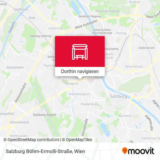 Salzburg Böhm-Ermolli-Straße Karte