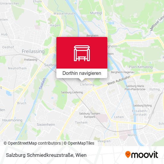 Salzburg Schmiedkreuzstraße Karte