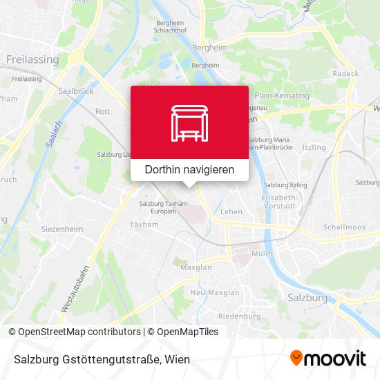 Salzburg Gstöttengutstraße Karte