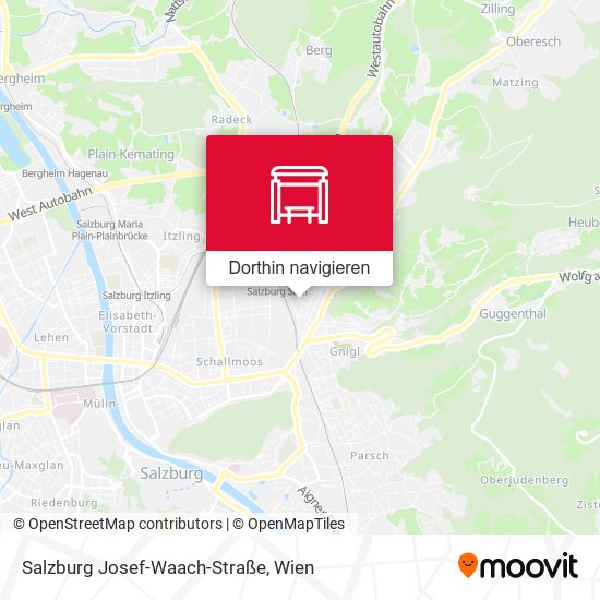 Salzburg Josef-Waach-Straße Karte