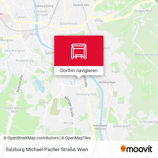 Salzburg Michael-Pacher-Straße Karte