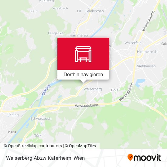 Walserberg Abzw Käferheim Karte
