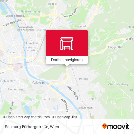 Salzburg Fürbergstraße Karte